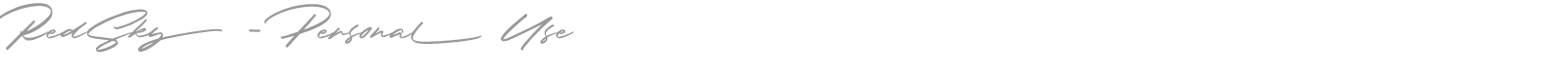 RedSky font preview